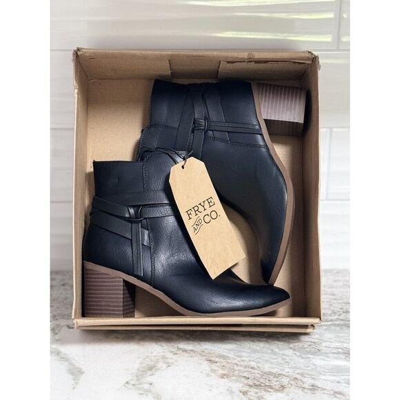 Frye Women’s Black Ankle Boots Size 7 M Indiana Black - Picture 9 of 11